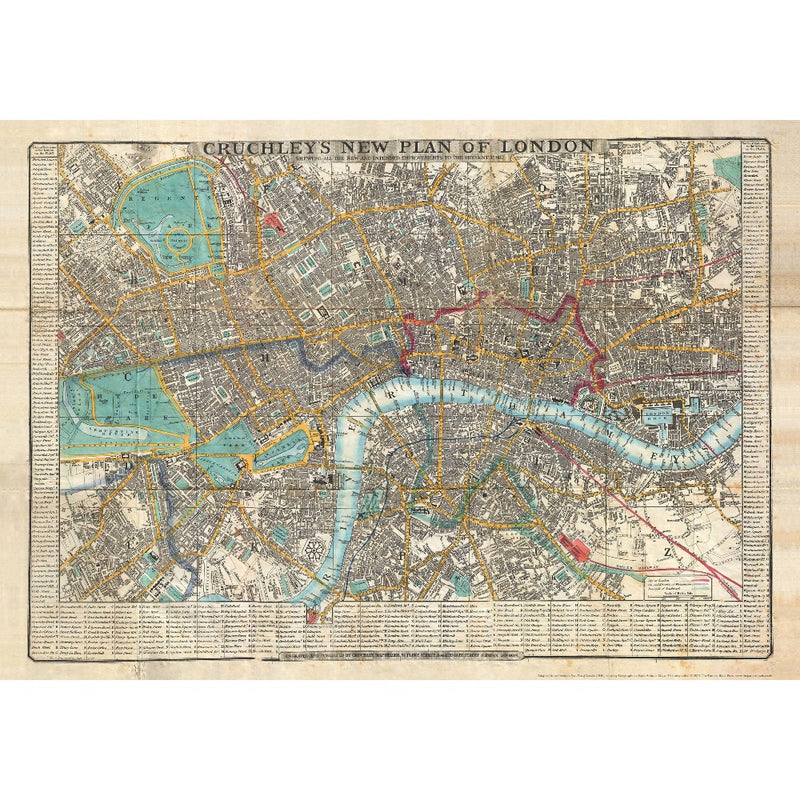 The Pattern Book UK Cruchley’s London Wrapping Paper Sheet | Putti 