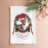 Happy New Deer Christmas Tea Towel