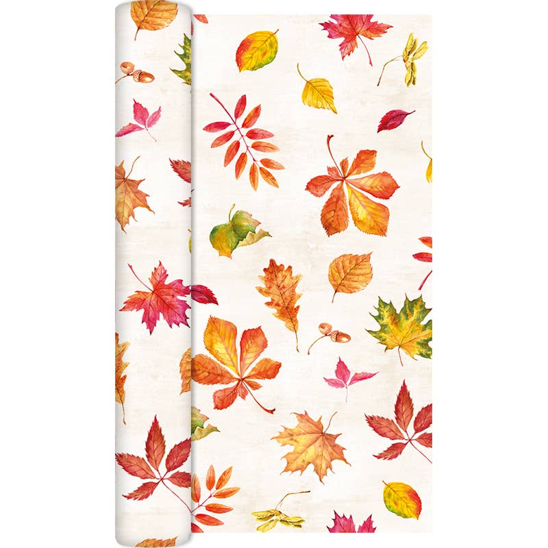 Scattered Foliage Paper Table Runner