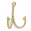Fish Hook Double Wall Hook - Antique Gold, AC-Abbott Collection, Putti Fine Furnishings