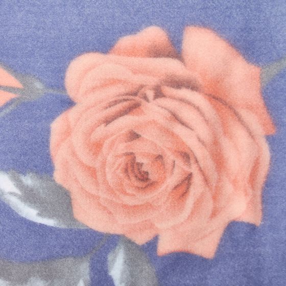 Rose Scarf -  Denim Blue