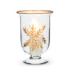 Small Gold Snowflake Hurricane - Putti Fine Furnishings Canada
