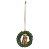 Lab in Wreath Ornament | Putti Christmas Celebrations