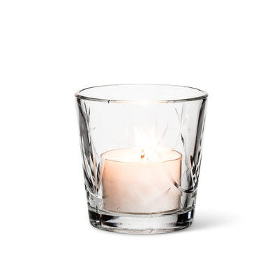 Cut Glass Votive Holder - Small, AC-Abbott Collection, Putti Fine Furnishings