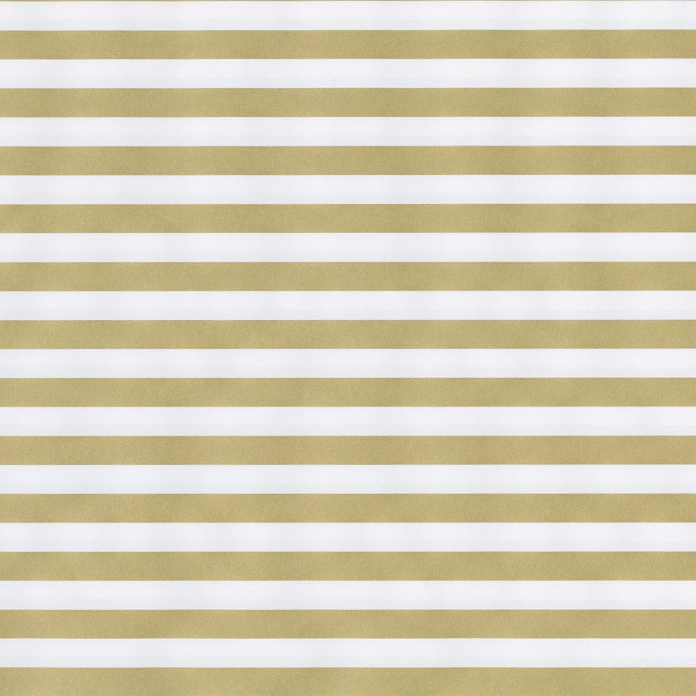 Caspari Gold & Silver Club Stripe Christmas Wrapping Paper Roll | Putti 