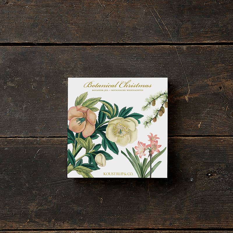 Square cardfolder Botanical Christmas Cards