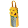 Caspari Horticultural Society Sunflowers Wine Bottle Gift Bag | Putti