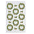 Holly Wreaths Tea Towel