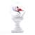 Cardinal Snowglobe on Pedestal