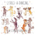 12 Dogs-A-Dancing Christmas Card