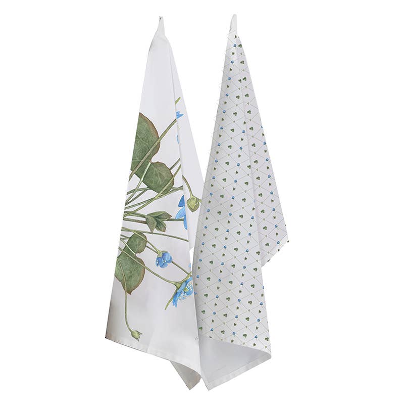 Anemone Organic Tea Towel | Putti Fine Furnishings Canada 