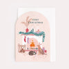 Fireplace "Cosy Christmas" Arched Christmas Card