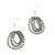Triple Strand Crystal Bead Earring - Grey  | Putti Fine Fashions 