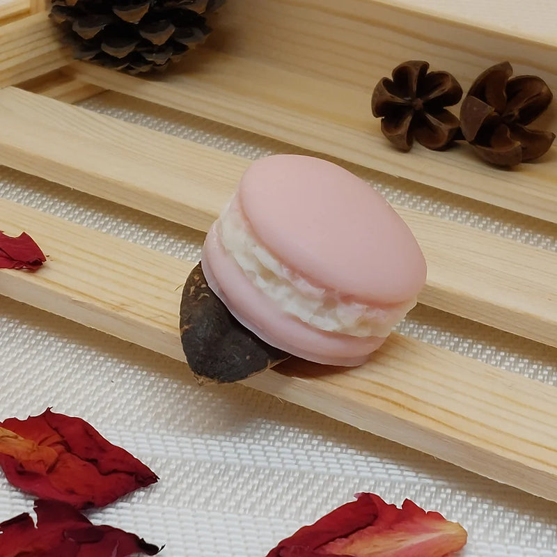 Souffle de Gaïa  Macaron Fondant de cire parfumée - Rose et Patchouli