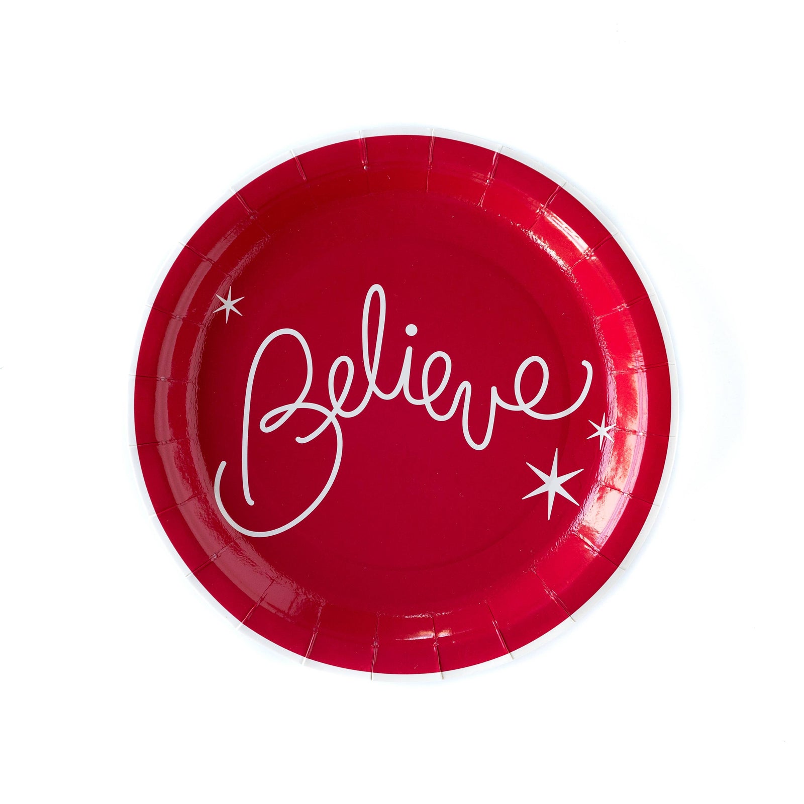 "Believe " Paper Plates