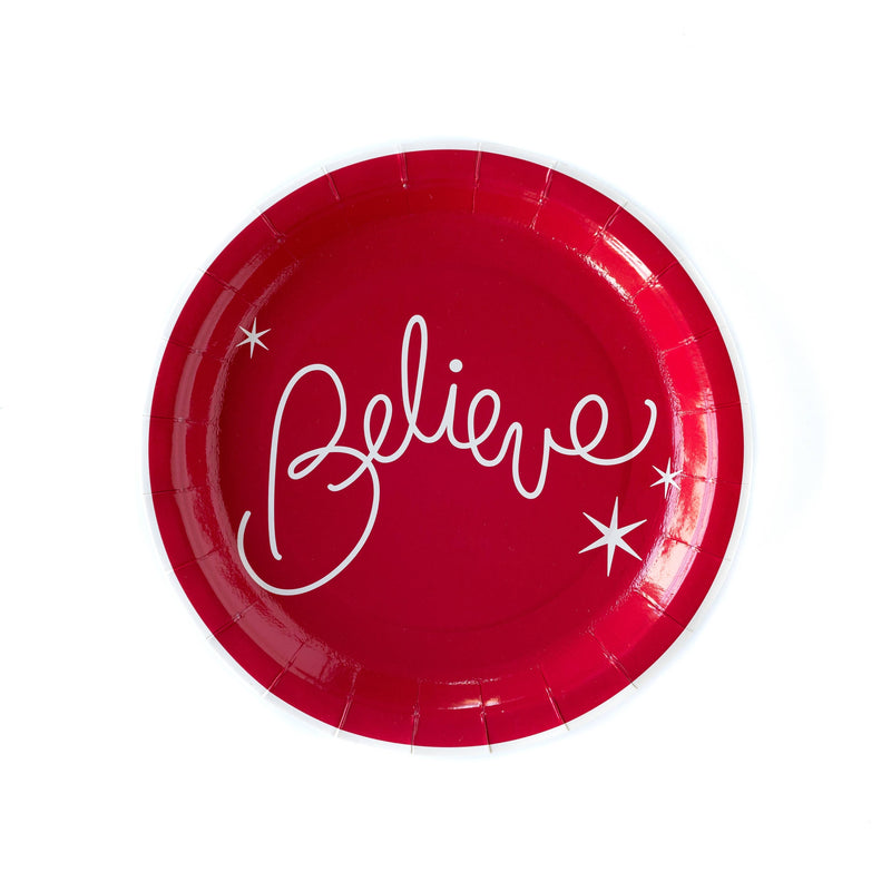 "Believe " Paper Plates