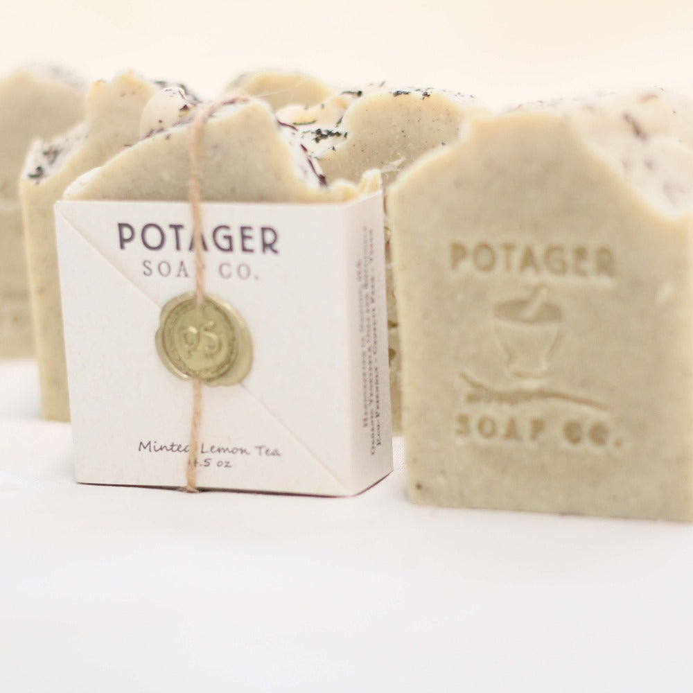 Potager Soap Company Handmade Organic Soap - Minted Lemon Tea
