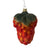 Sugared Red Grapes Glass Ornament