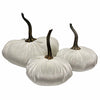 Extra Large Velvet Pumpkin - Ivory