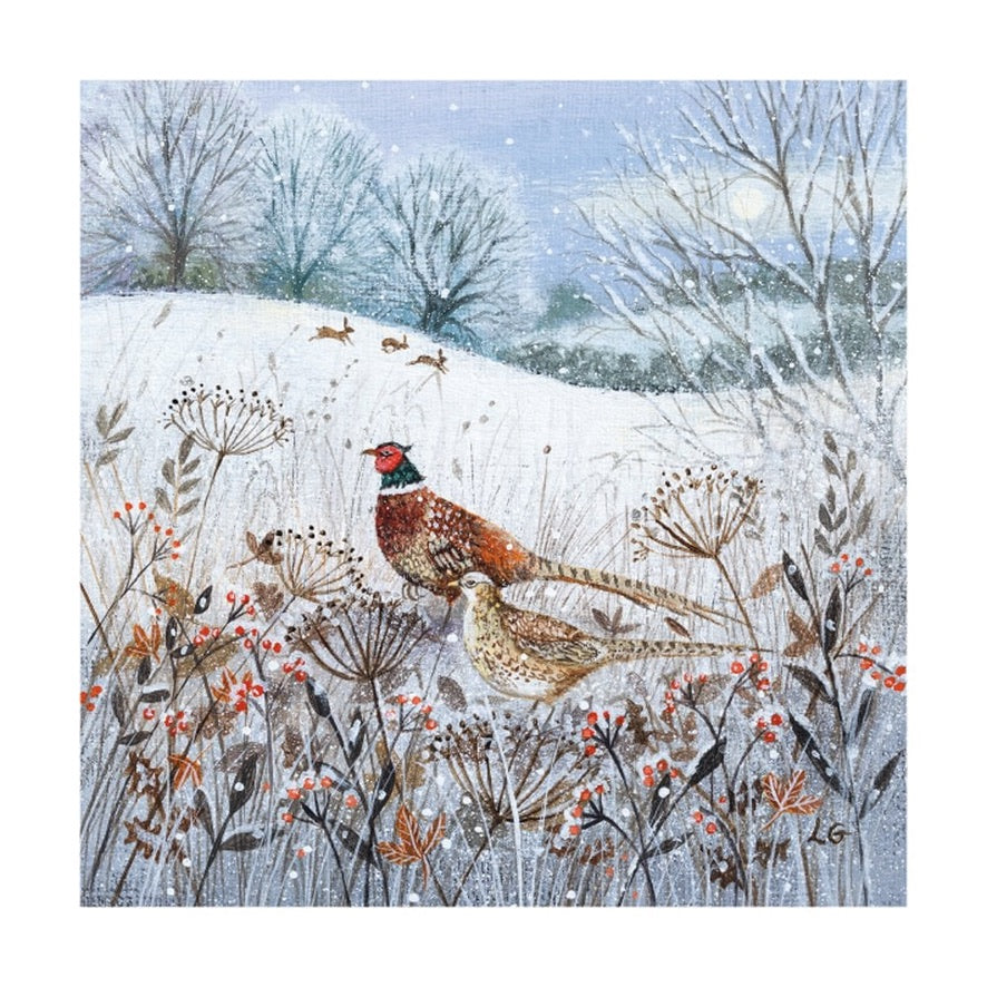 Museums & Galleries Pheasants Christmas Card Pack | Putti 