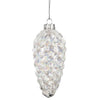 Clear Iridescent Pinecone Glass Ornament | Putti Christmas Canada