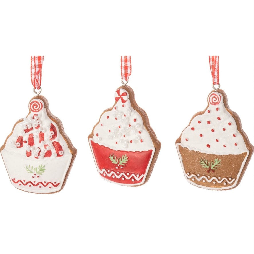 Gingerbread Cupcake Ornament