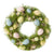 Pastel Eggs on Tinted Grass Wreath | Putti Easter Decoration 