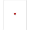 "I Love You" Red Heart Greeting Card
