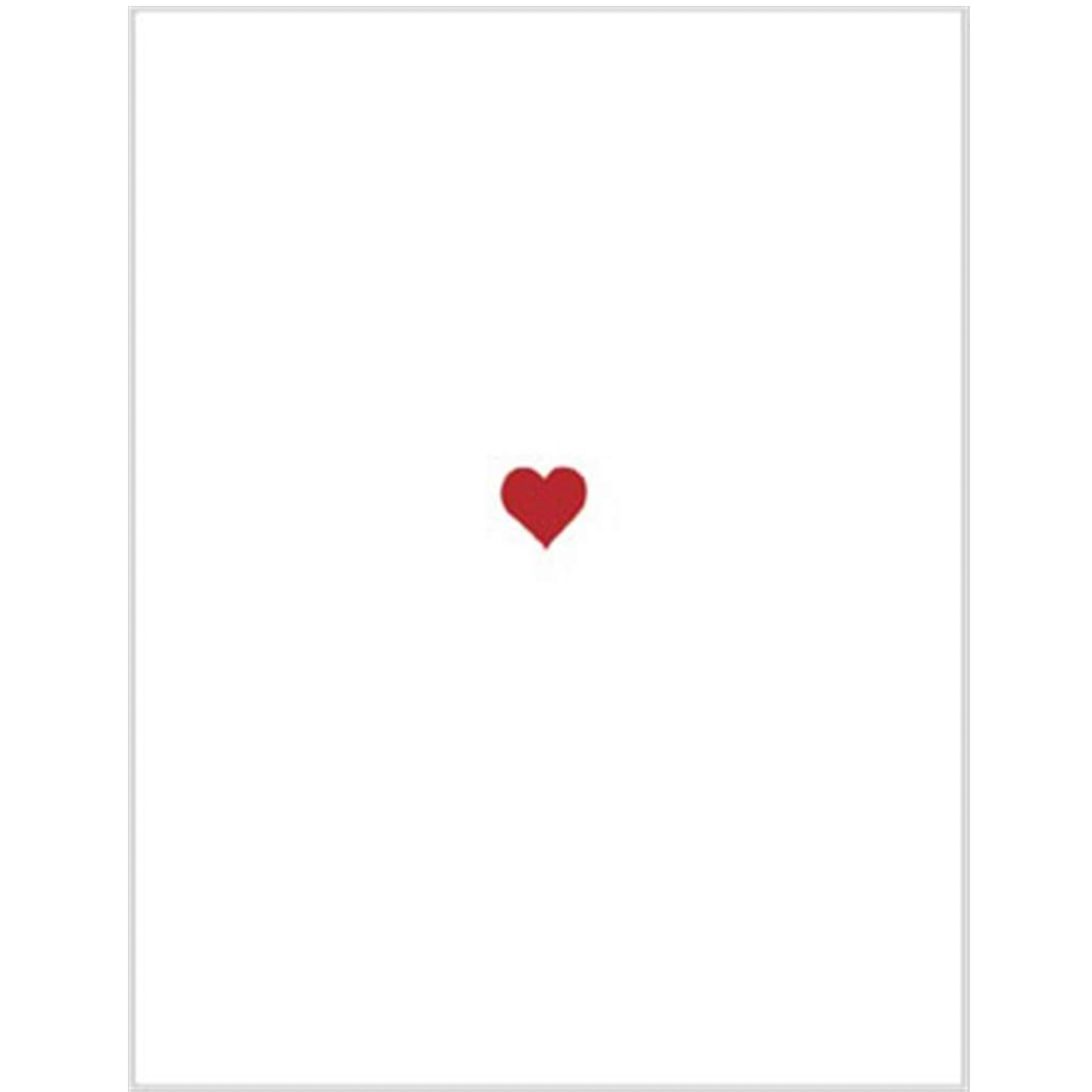 "I Love You" Red Heart Greeting Card