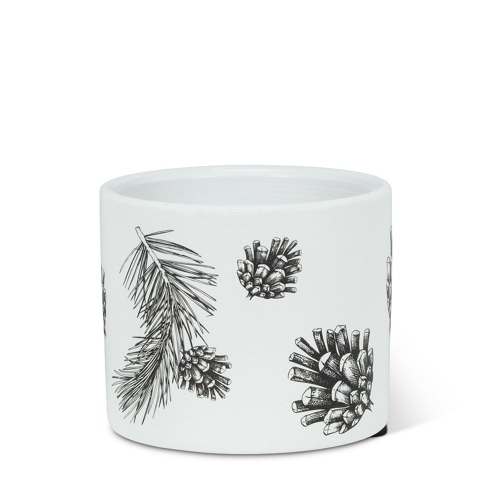 Pinecone & Branch Planter - Extra Small | Putti Christmas 