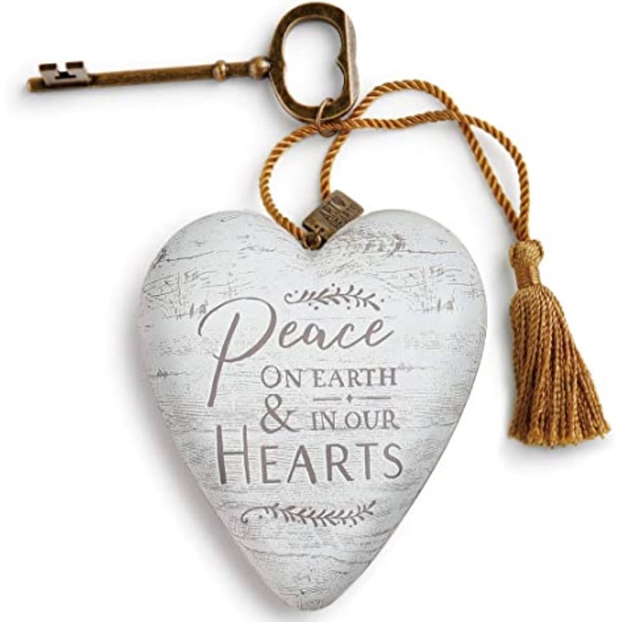 "Peace on Earth" Art Heart