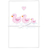Artebene Pink Ducks Baby Greeting Card | Putti Fine Furnishings