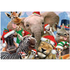 Nobelworks Santa Hats Jungle Animals Selfie Greeting Card | Putti Celebrations