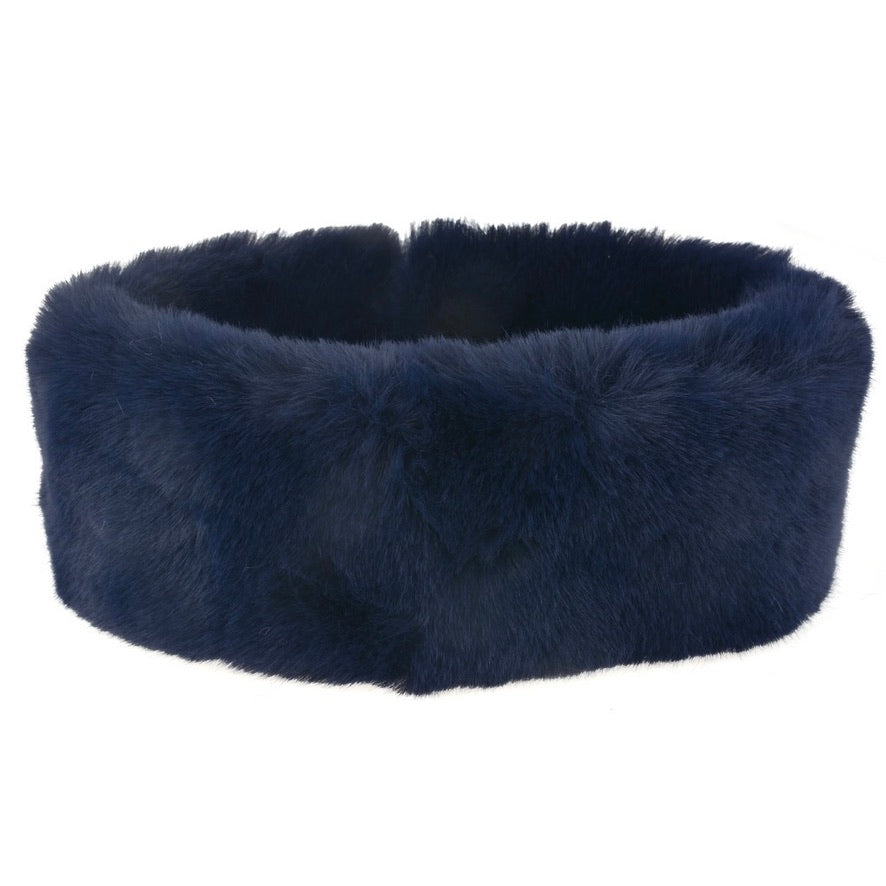 Small Fur Neck Collar - Navy