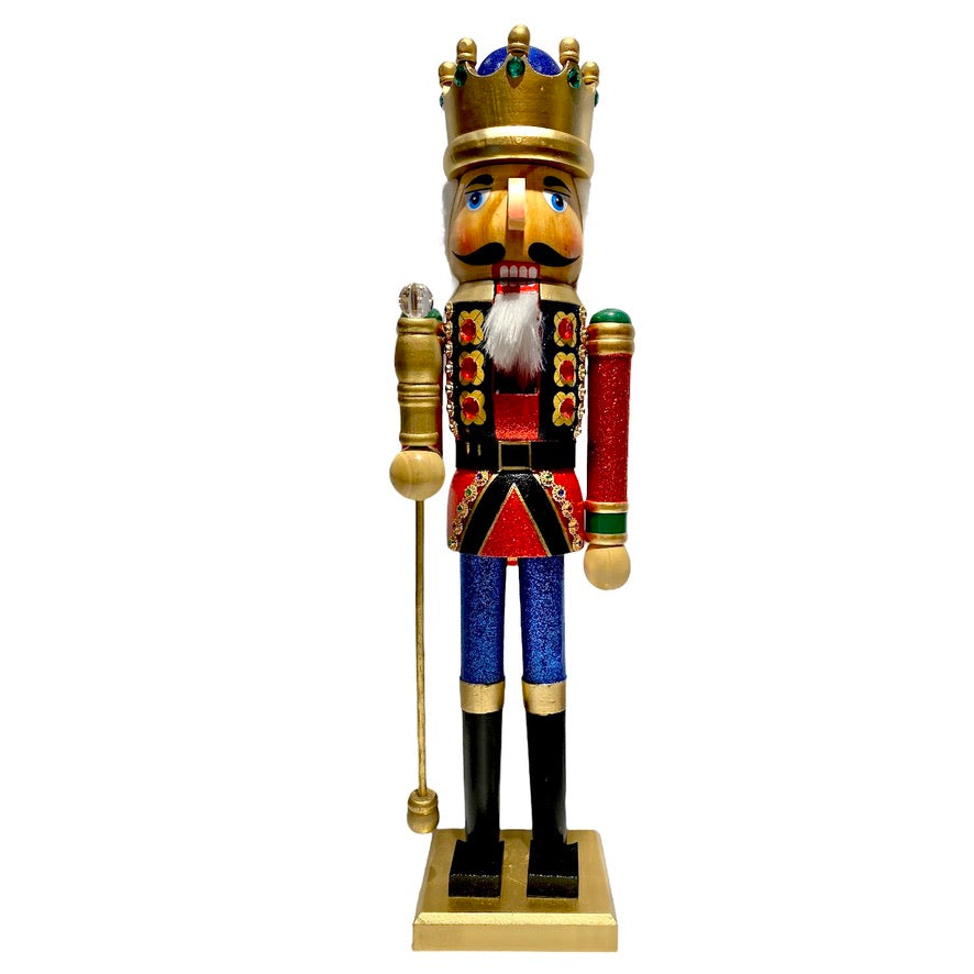 Traditional Red Nutcracker King | Putti Christmas Canada