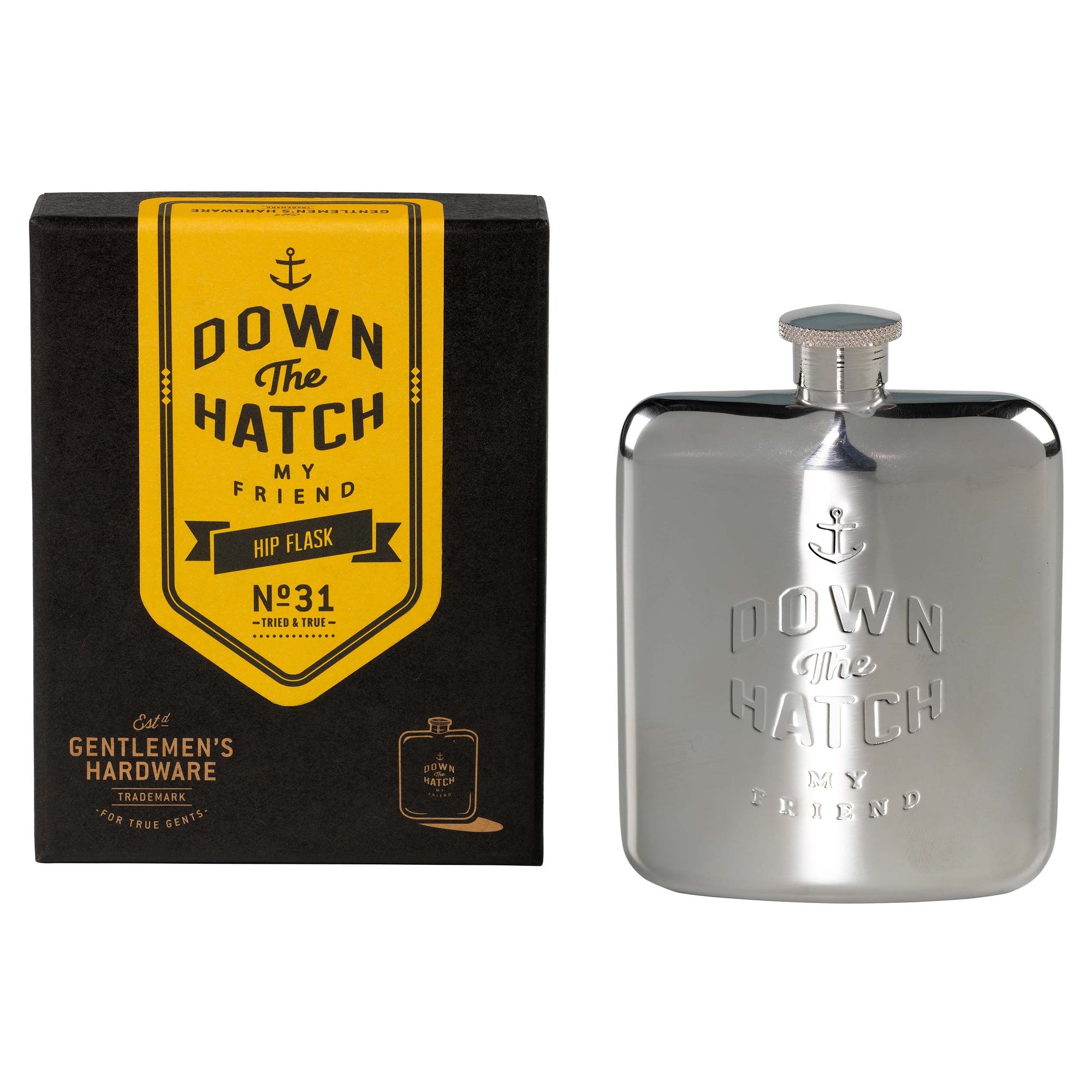 Wild & Wolf "Down The Hatch" Hip Flask