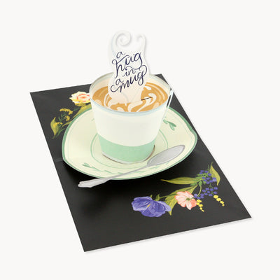 Up with Paper Luxe "Hug in a Mug" Pop Up Greeting Card | Putti Canada
