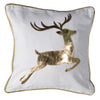 Gold Stag Cushion -  Christmas - Coach House / Abbot Collection - Putti Fine Furnishings Toronto Canada