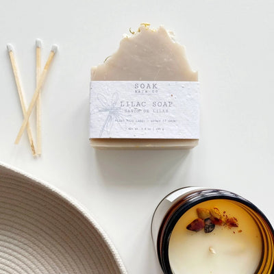 Soak Bath Co. Lilac Handmade Soap  | Putti Fine Furnishings