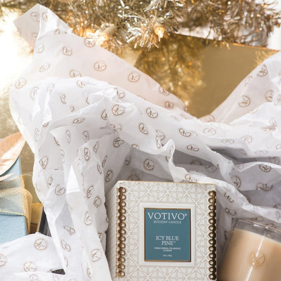 Votivo Holiday Candle - Icy Blue Pine | Putti Fine Furnishings Canada
