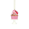 Resin Cake on Stand Ornament  - 4 Assorted