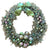 Champagne Silver Tinsel Wreath with Pastel Glitter Fruit | Putti Christmas 