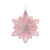 Pink Flower Glass with silver jewels Ornament