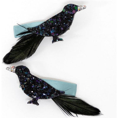 Meri Meri Halloween Glitter Crow Hair Clips | Putti Celebrations