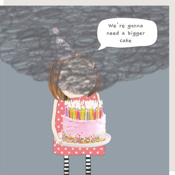 Rosie Made a Thing Greeting Card - Bigger Cake | Putti Fine Furnishings 