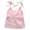 Palma Pink Embroidered Top with Tassel Straps, PC-Powell Craft Uk, Putti Fine Furnishings