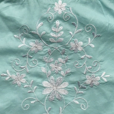 Palma Green Embroidered Top with Tassel Straps, PC-Powell Craft Uk, Putti Fine Furnishings