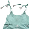Palma Green Embroidered Top with Tassel Straps, PC-Powell Craft Uk, Putti Fine Furnishings