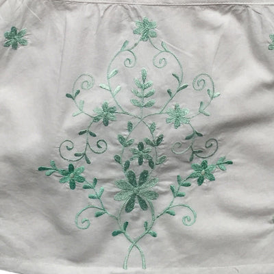 Palma White Embroidered Top with Tassel Straps, PC-Powell Craft Uk, Putti Fine Furnishings