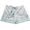 Cadiz White Embroidered Shorts, PC-Powell Craft Uk, Putti Fine Furnishings